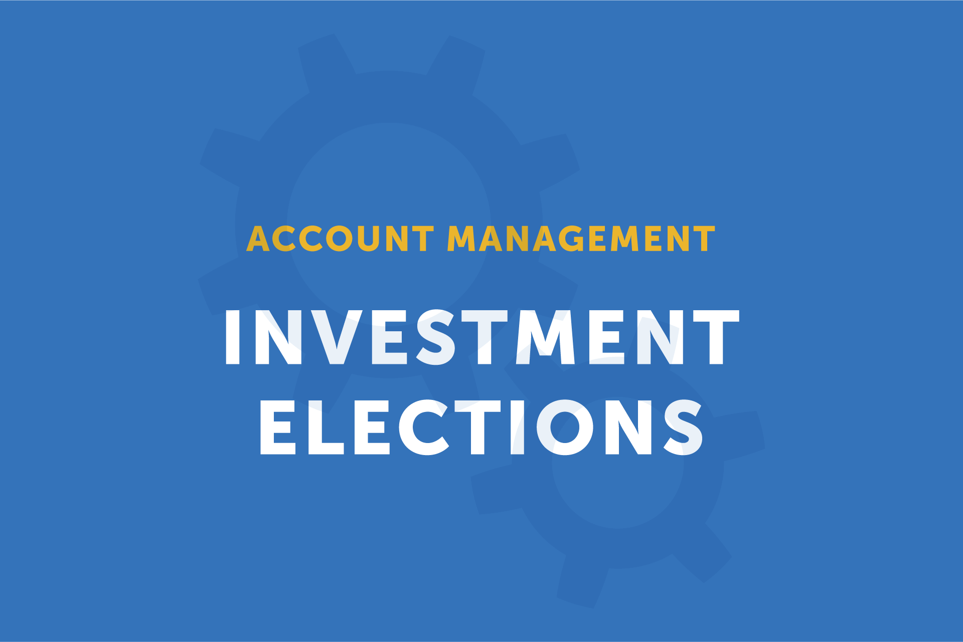 Investment Elections